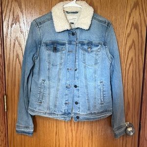 Sherpa lined jean jacket